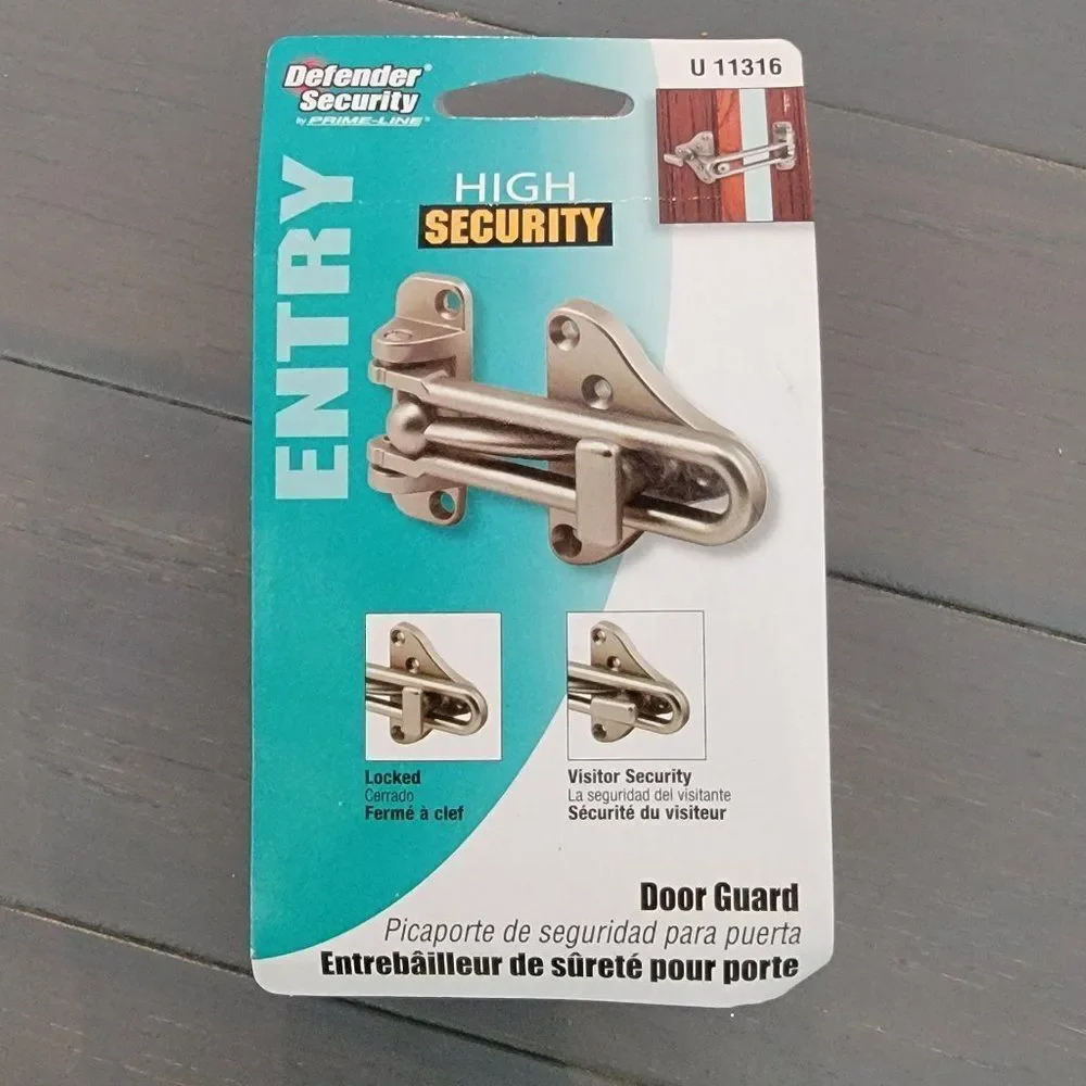 Defender Security U 11316 Swing Bar Door Guard With High Security Auxili… - Picture 5 of 5